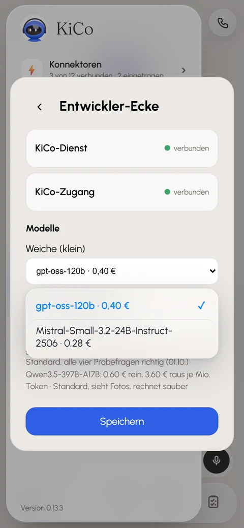 Modellwahl in der KiCo-Entwickler-Ecke