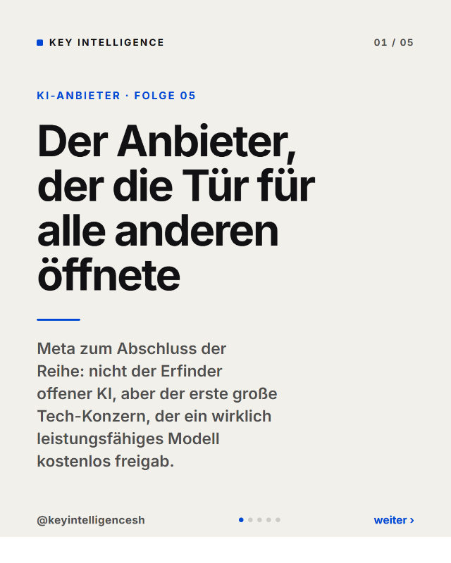 Beitragsbild: Der Anbieter, der die Tür für alle anderen öffnete