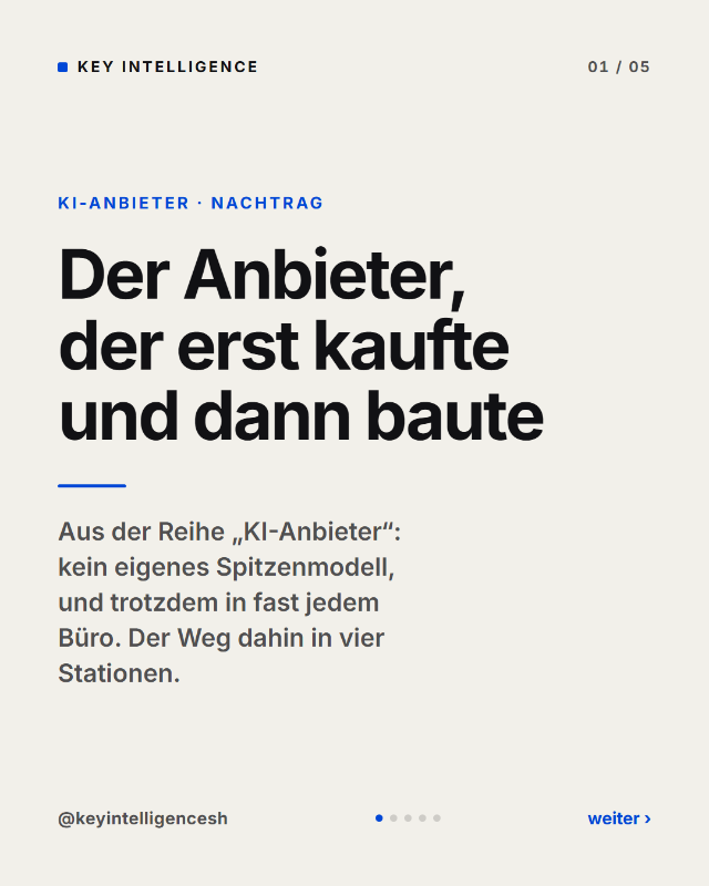 Beitragsbild: Der Anbieter, der erst kaufte und dann baute