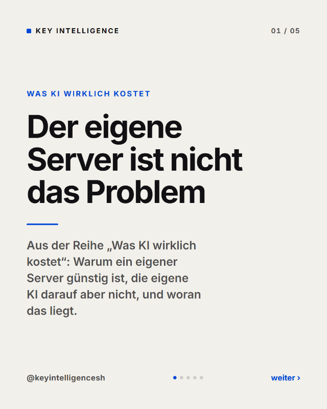 Beitragsbild: Der eigene Server ist nicht das Problem